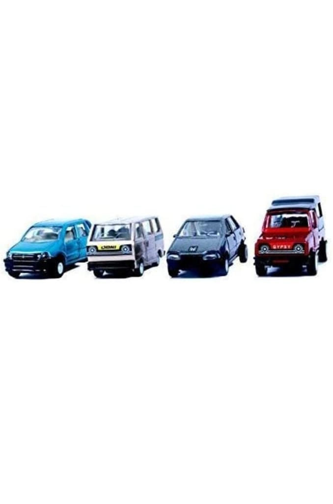 Mehtab Pull Back Plastic Maruti Car Set Toy with Door Openable|Wonderfull Design & Bold Look|Perfect for Kids Fun (Set of 4, Multicolor) view 2