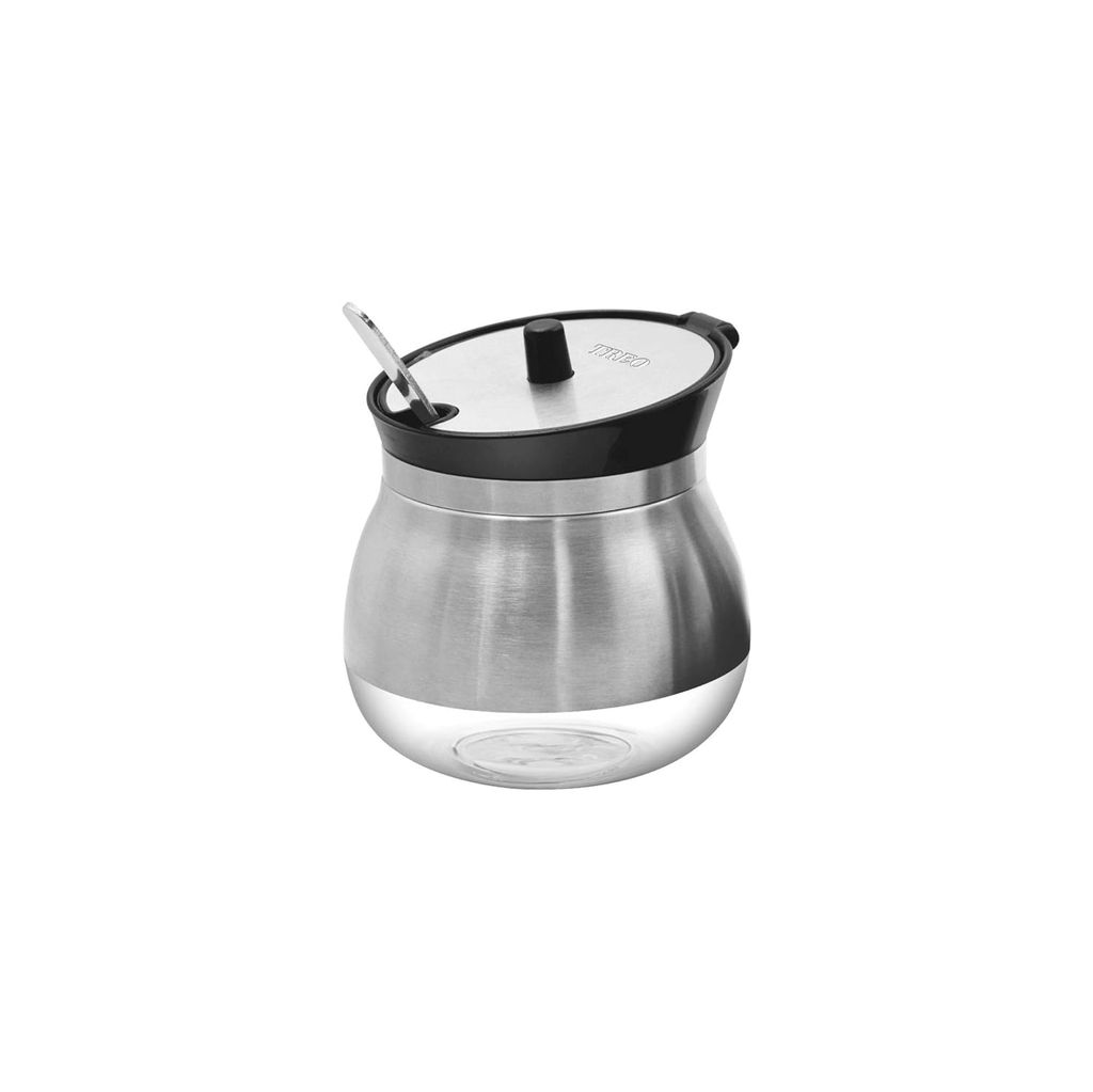 Treo By Milton Ghee Dani Stainless Steel Ghee and Oil Pot, Storage Container with Spoon 270 ml, Multipurpose Servings jar, Silver for Kitchen & Dining view 2
