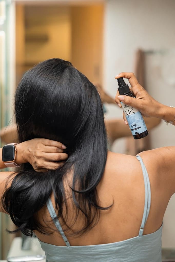 Magnesium Oil Hair Tonic Spray 40% | Natural Scalp Mist for Hair Growth & Hair Fall Control | Rosemary & Aloe Vera view 2
