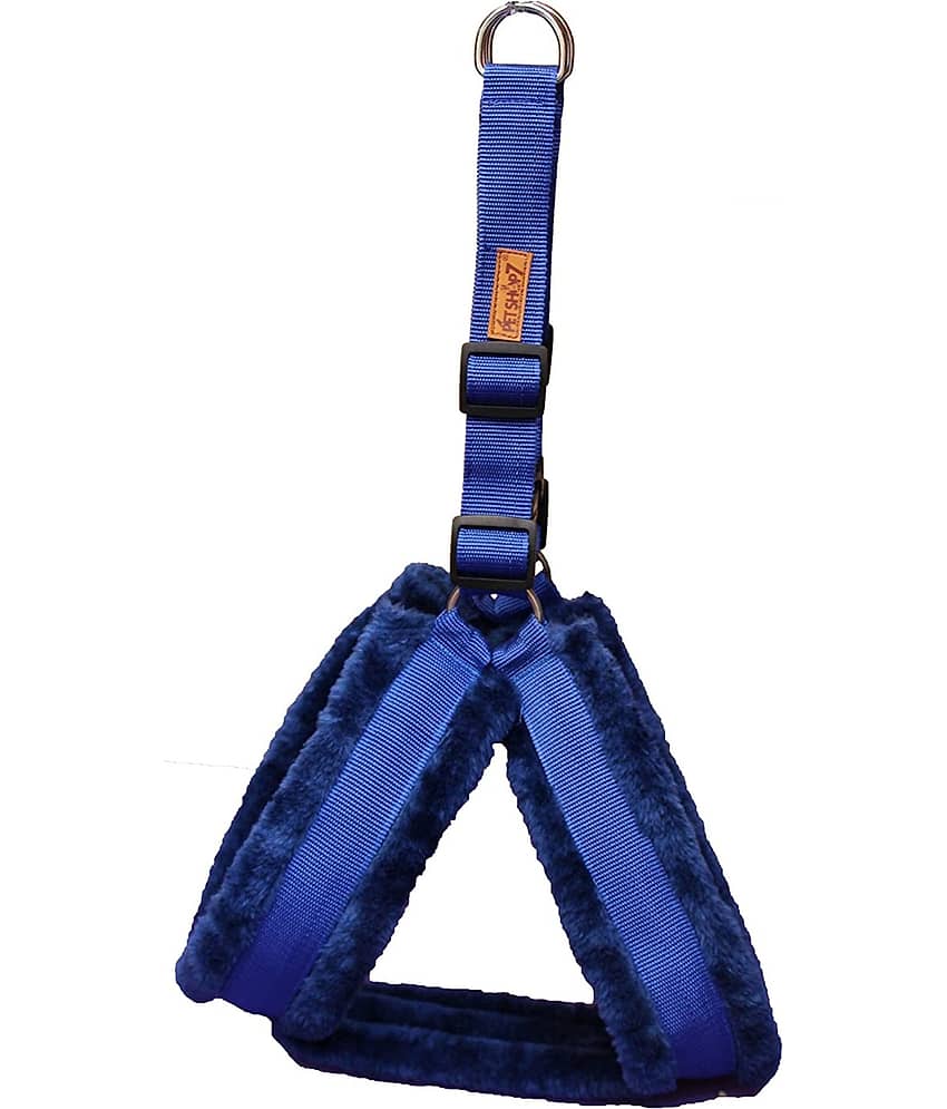 Petshop7 Fur Padded Nylon Dog Harness & Dog Leash Rope Medium (Chest Size - 27-32inch) view 2