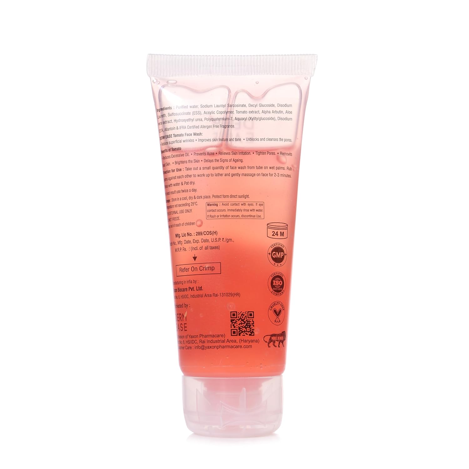 Dermease Tomato Face Wash for Clear & Bright Skin view 2