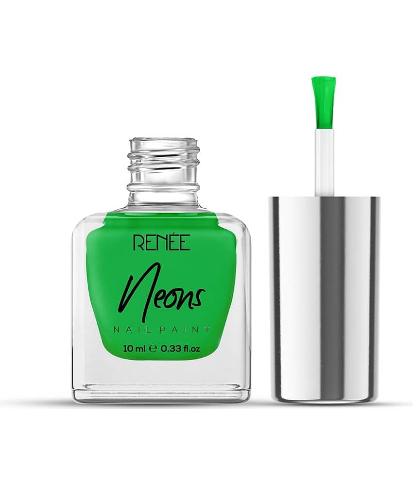 Renee Neons Nail Paint - Yellow Beam, Quick Drying, Glossy Finish, Long Lasting view 2