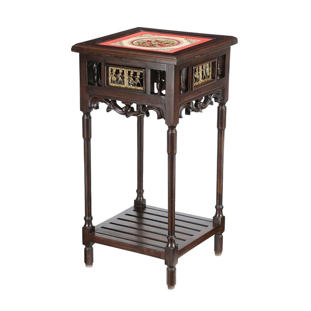 OONA END TABLE ONYX TEAKWOOD WALNUT FINISH AAC290219B view 2