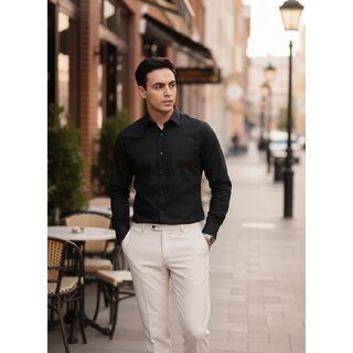 Casualbud Coffee Men's Cotton Regular Fit Shirt view 2