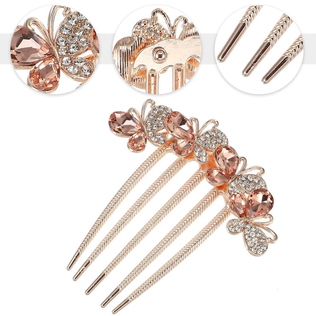 Decorative Metal Hair Comb view 2