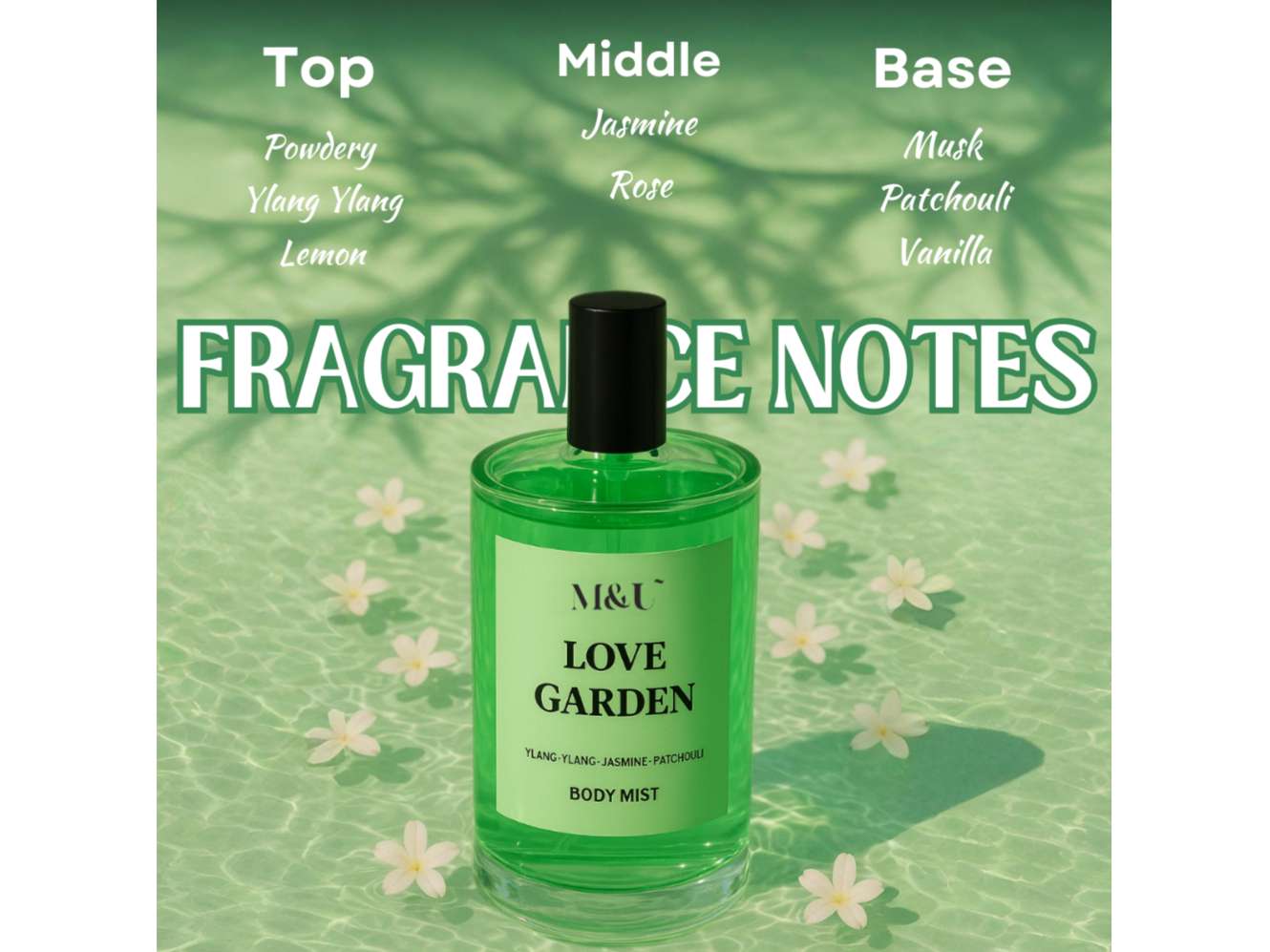 Love Garden Floral Jasmine Body Mist | Fresh and Long Lasting 50ml view 2