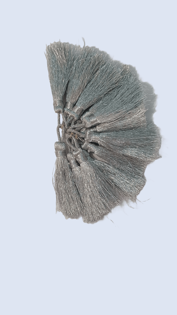 Silver Saree Tassels Latkans for Blouse Saree Lehenga Dupatta and Art Craft view 2