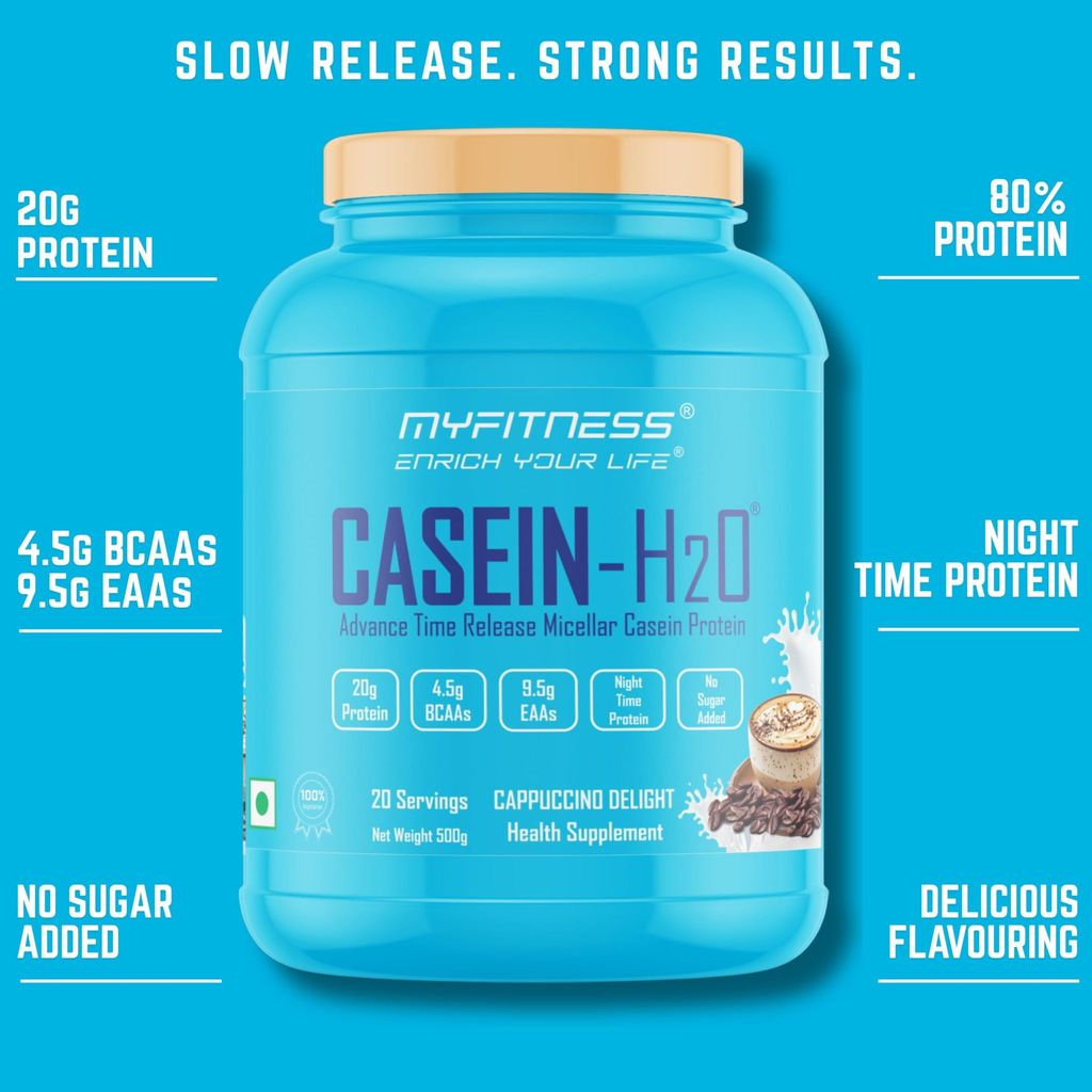 Myfitness Casein Protein Powder | Casein-H2O | 80% Protein Per Serving | 100% Micellar Casein Protein Supplement | view 2