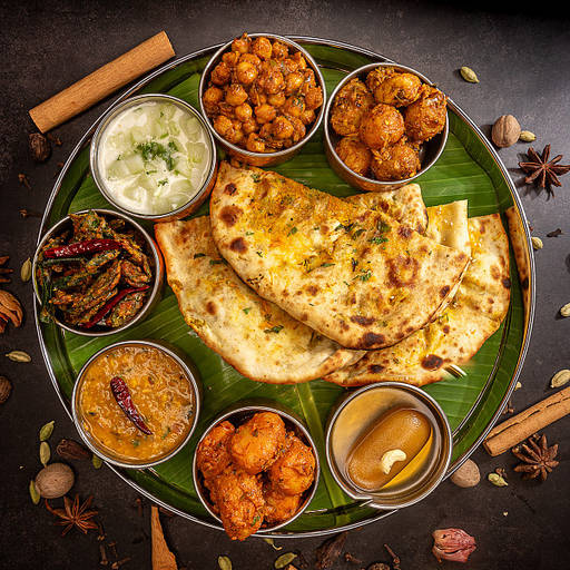 3 piece lambe kulche + chole