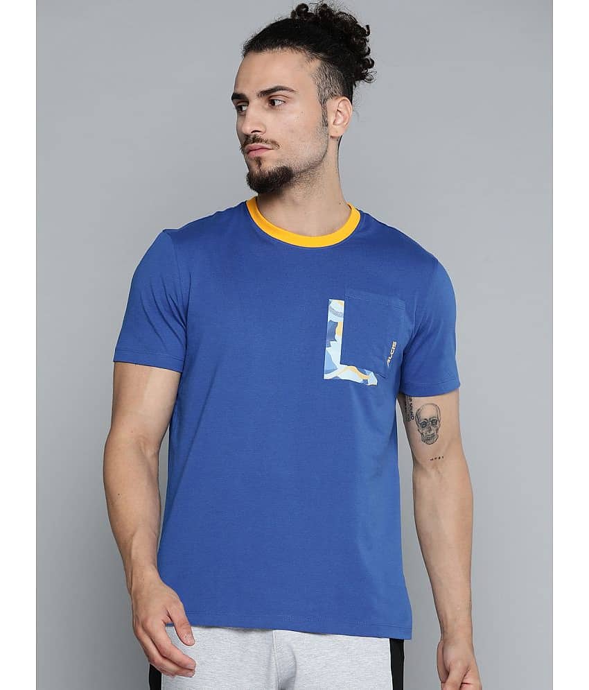 Alcis - Blue Polyester Slim Fit Men's Sports T-Shirt ( Pack of 1 )