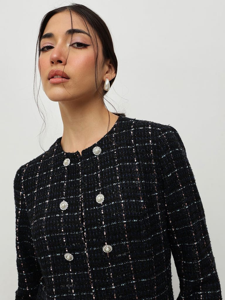 Black Tweed Jacket view 2
