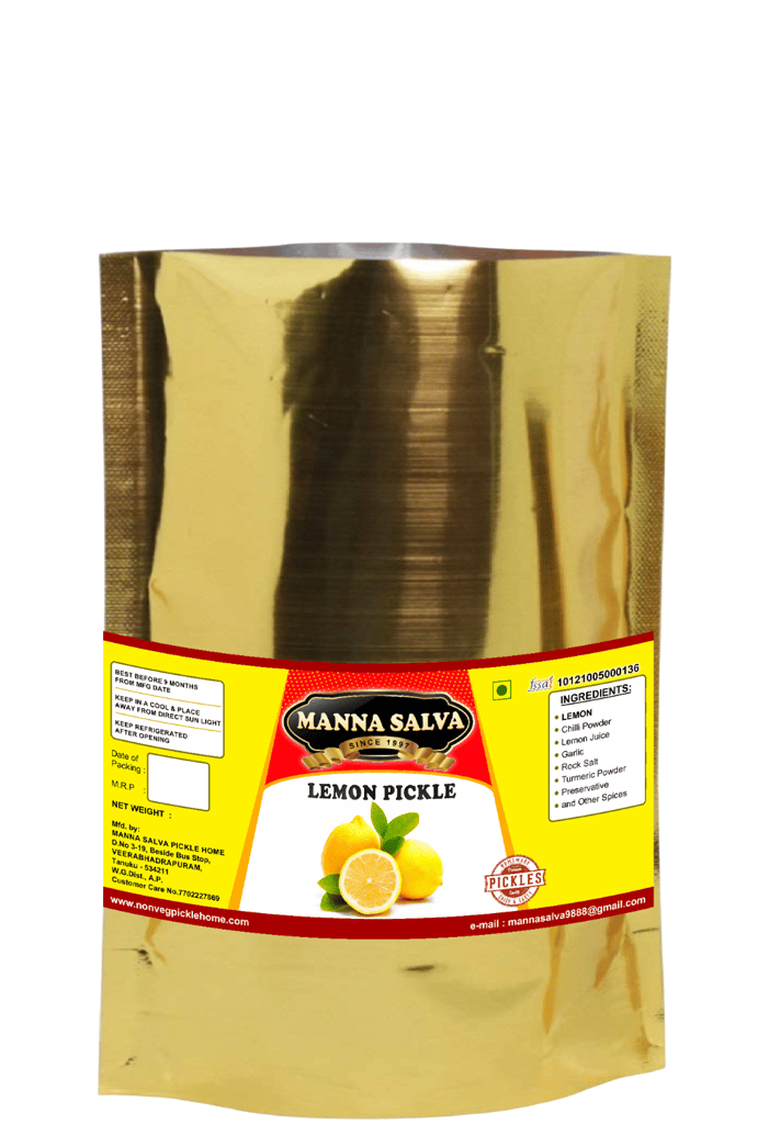Manna Salva Pickles- Lemon Pickle - Veg Pickle view 2