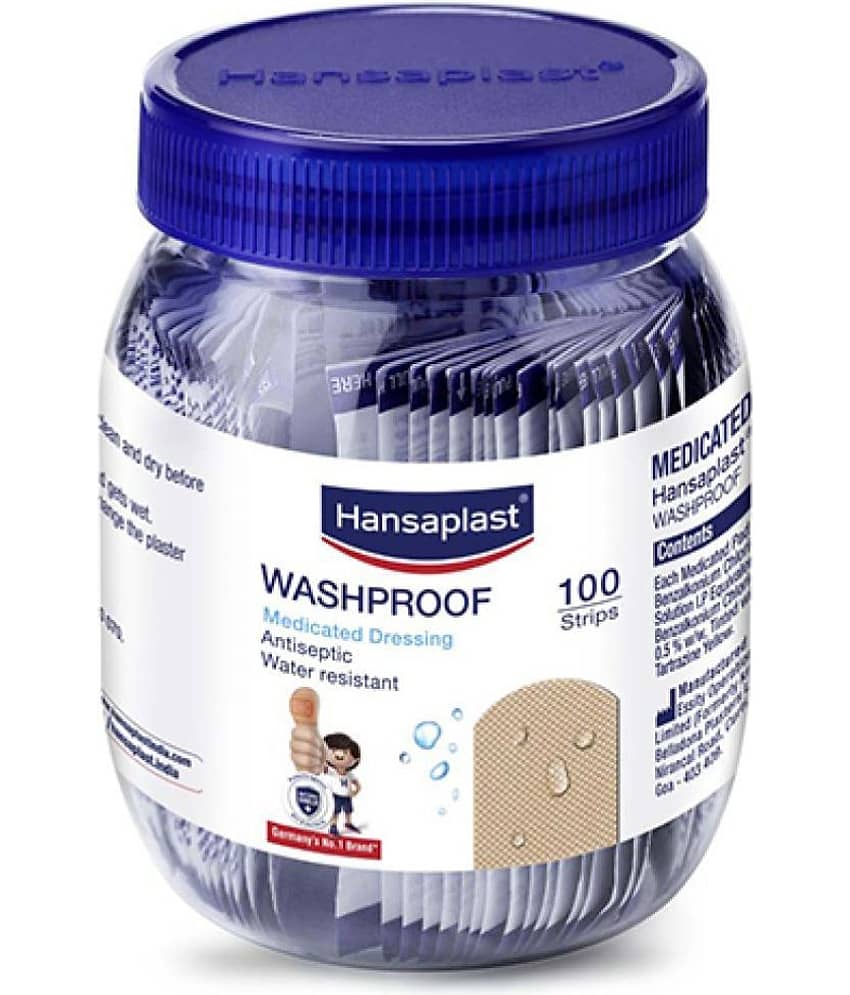 Hansaplast Washproof (100 Strips), Skin, 70 x19 MM