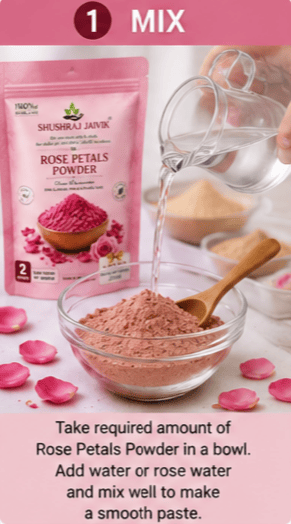 SHUSHRAJ JAIVIK Rose Petals Powder Combo Pack 180g view 2