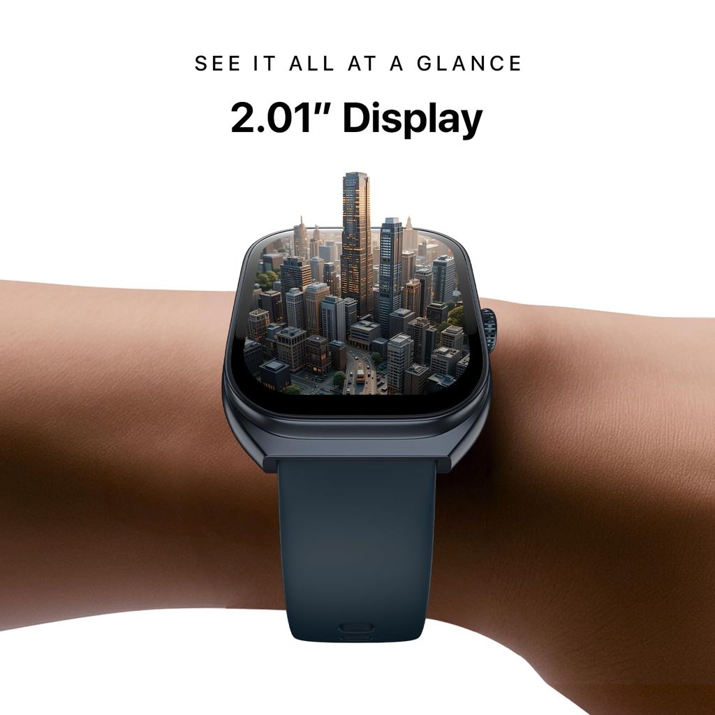 Noise Icon Arc Immersive Curved Display Smartwatch-Space Blue view 2