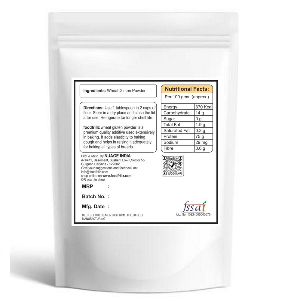 foodfrillz Vital Wheat Gluten Powder, Combo Pack (400 g x 2) view 2