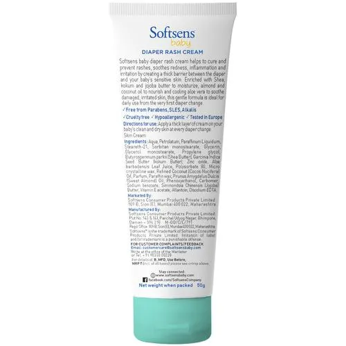 Softsens Diaper Rash Cream 50 Gms view 2