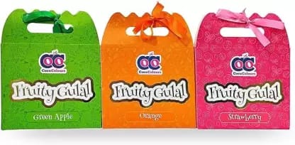 UrbanOasis Holi Colors Holi Color Powder Pack of 6 (Purple, Yellow, Green, Orange, Red, 600 g) view 2
