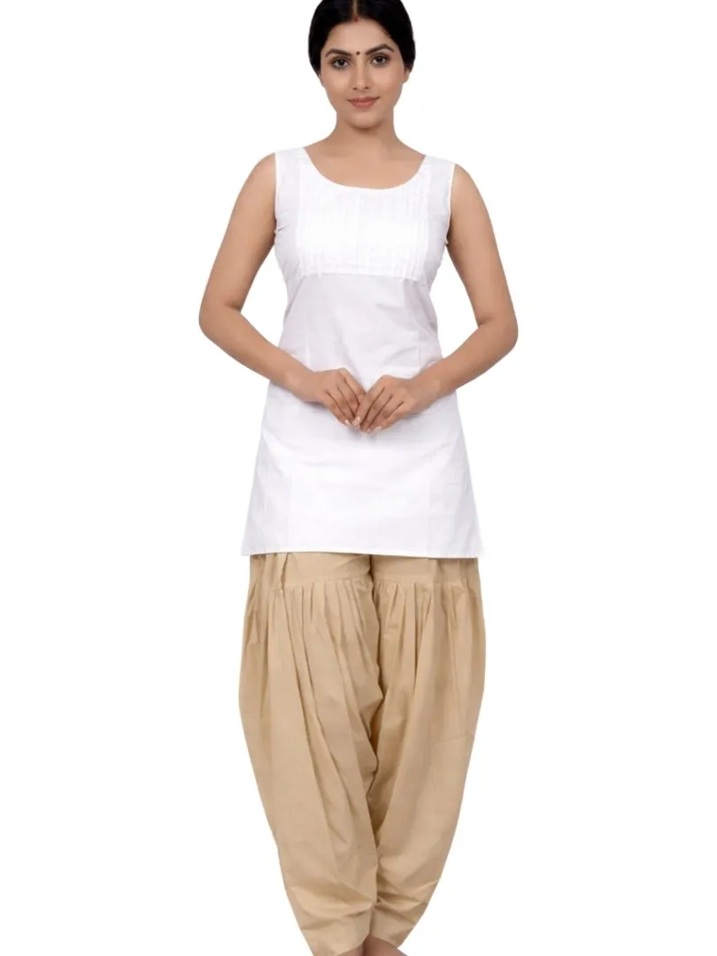 UneR Women's Pure Cotton Patiyala Salwar | Solid Traditional Ethnic Bottom Wear | Pack of 2 view 2
