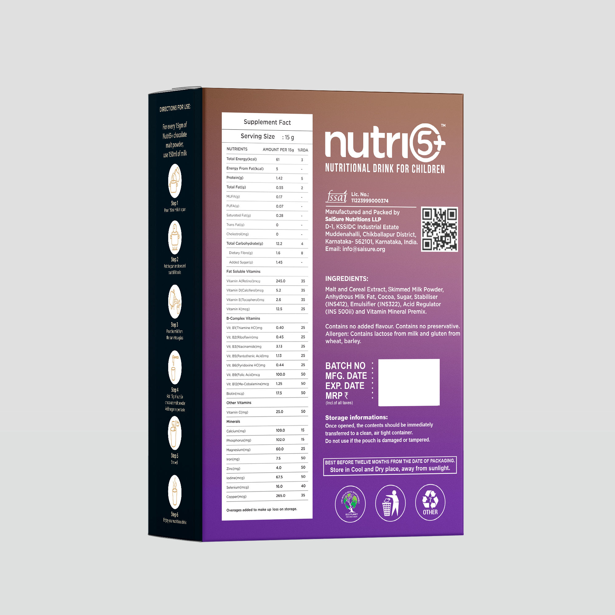 Nutri5+ Chocolate Malt view 2