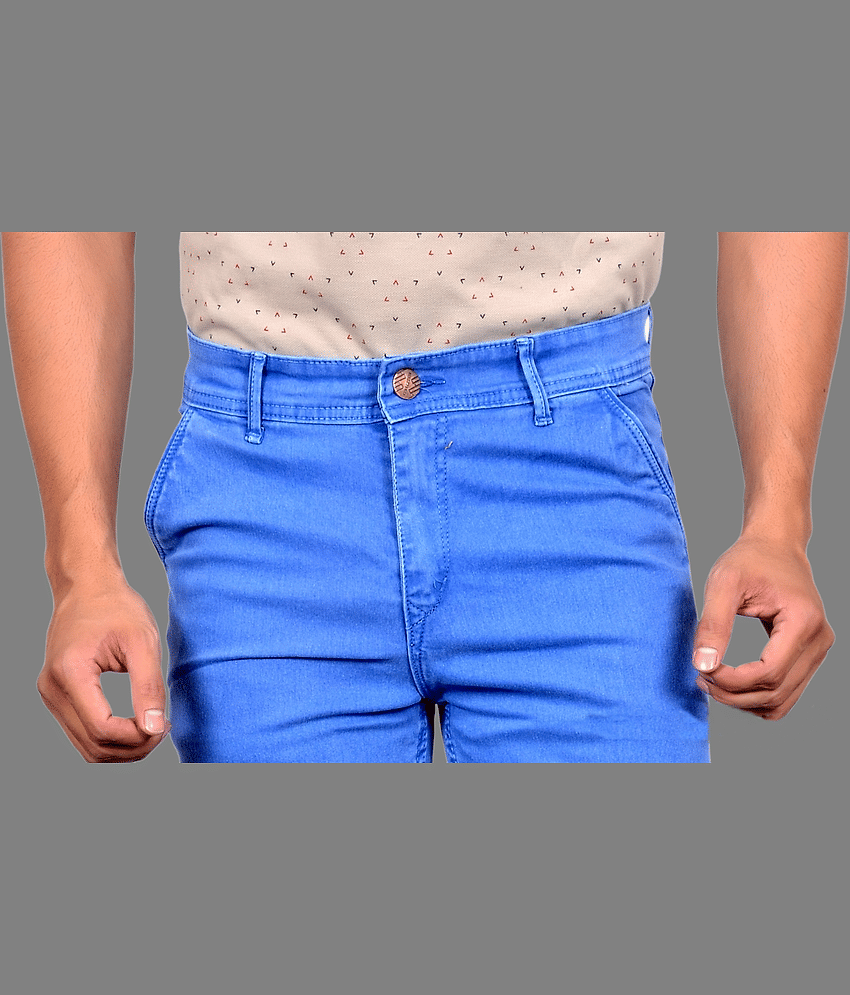 DWIDEN Slim Fit Basic Men's Jeans - Sea Blue ( Pack of 1 ) view 2