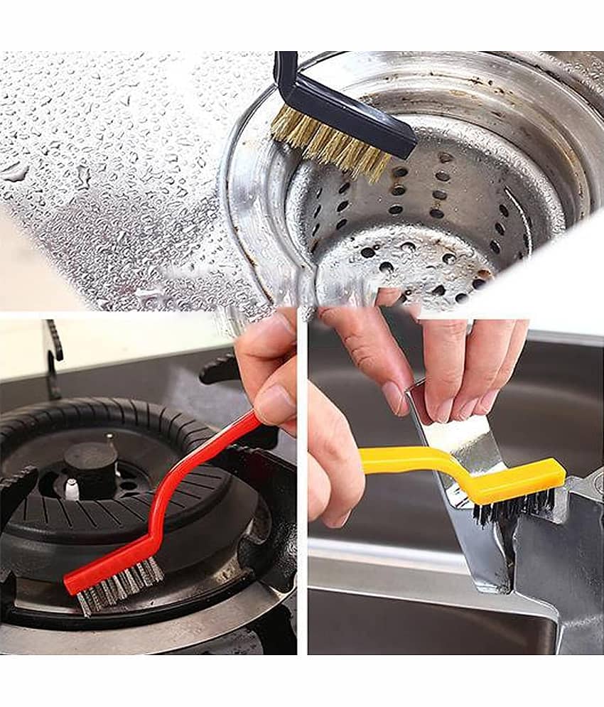 wire br ush set, rust remover set, nylon brass steel kit, scraper cleaning tool, paint remover br-ush, heavy duty wire b-rush, grill cleaning b.rush, workshop cleaning tools, corrosion remover b.rush, diy cleaning b-rush set, rust cleaning tools view 2