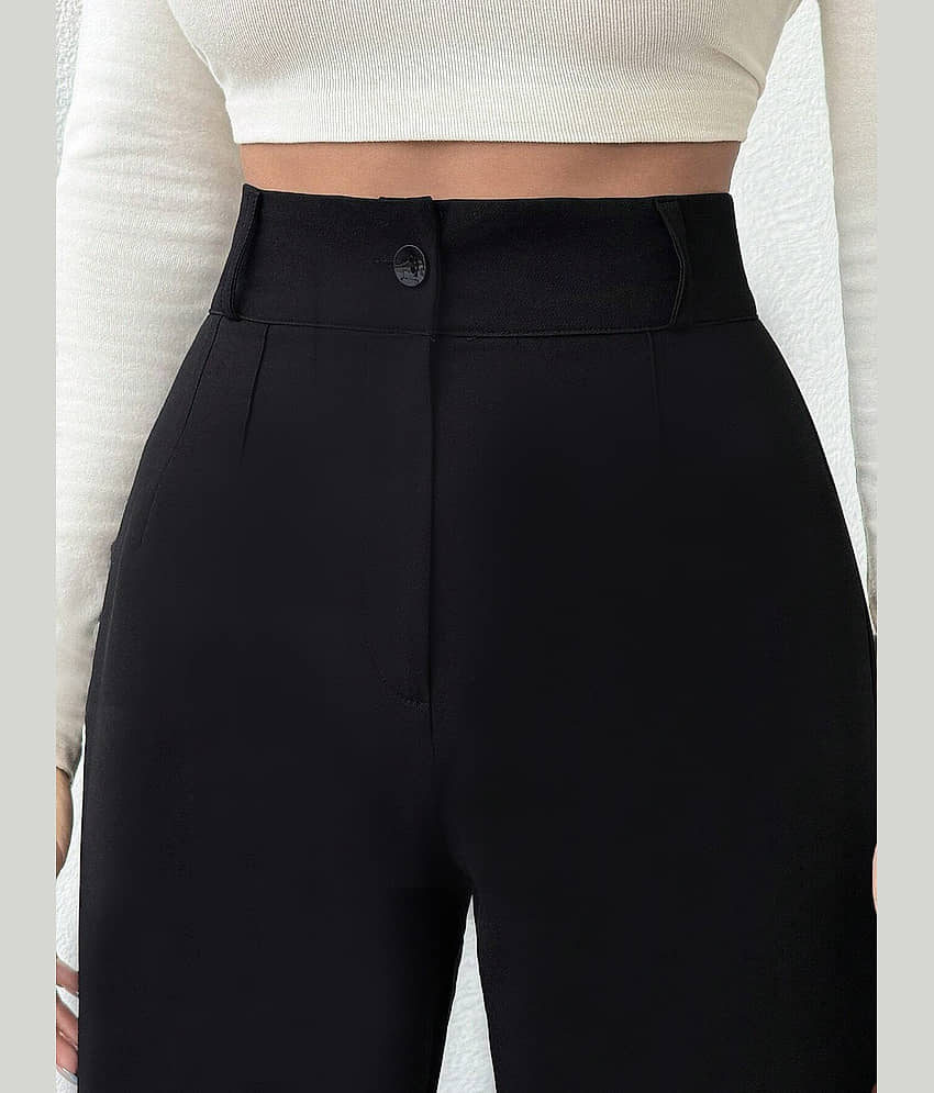 TOOCHKI Pack of 1 Lycra Straight Women's Formal Pants ( Black ) view 2