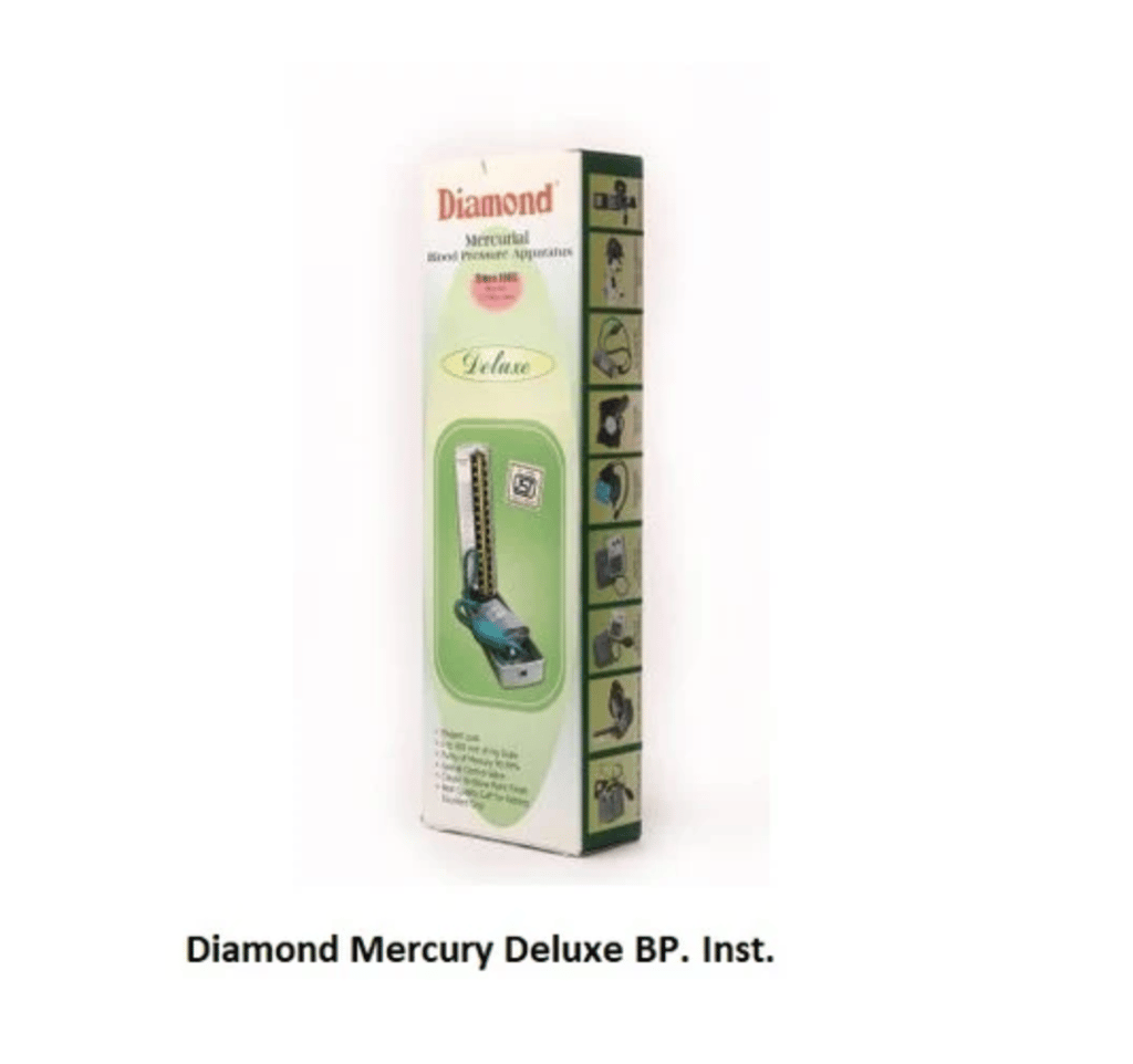 Diamond Mercury Deluxe BP Instrument - Aneroid Sphygmomanometer view 2