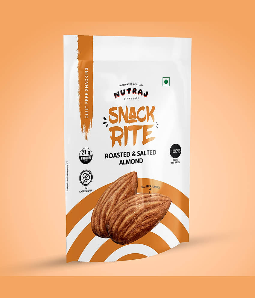 Nutraj Snackrite Almond Kernels Roasted & Salted (Badam Giri) 150g view 2