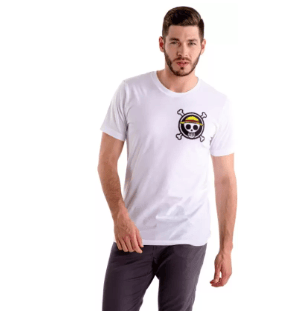 Ikkay Fashion Men Printed Round Neck Reversible Poly Cotton White T-Shirt