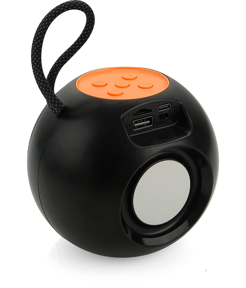 MZ M411SP 5 W Bluetooth Speaker Bluetooth v 5.0 with SD card Slot Playback Time 6 hrs Black view 2