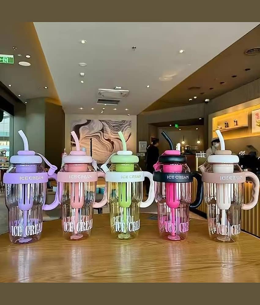 Bhavyta 1300ml Fruit Infuser Detox Ice Cream Theme Sipper Assorted Plastic Infuser Water Bottle 500 mL ( Set of 1 ) view 2