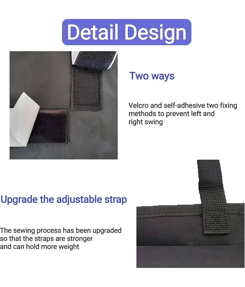 RAMDEV ENTERPRISE Multi Pocket Organizer for Car Boot Black view 2