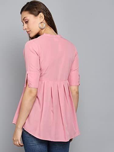 Kulfi Gathered Sleeve Trendy Crop Top view 2