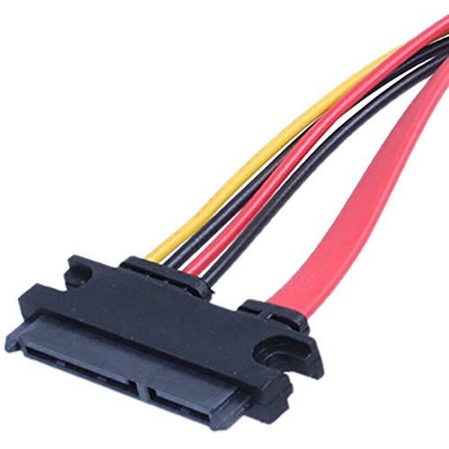 SATA Male to Female 7+15 Pin Serial ATA SATA Data Power Extension Cable Connector Conterver view 2