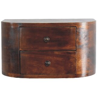 Lunar 2 Drawer Floating Bedside view 2