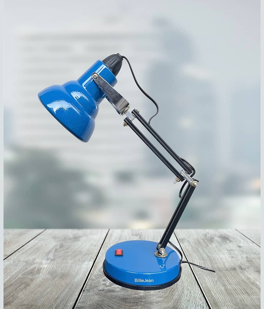 BillieJean Blue Study Table Lamp ( Pack of 1 ) view 2