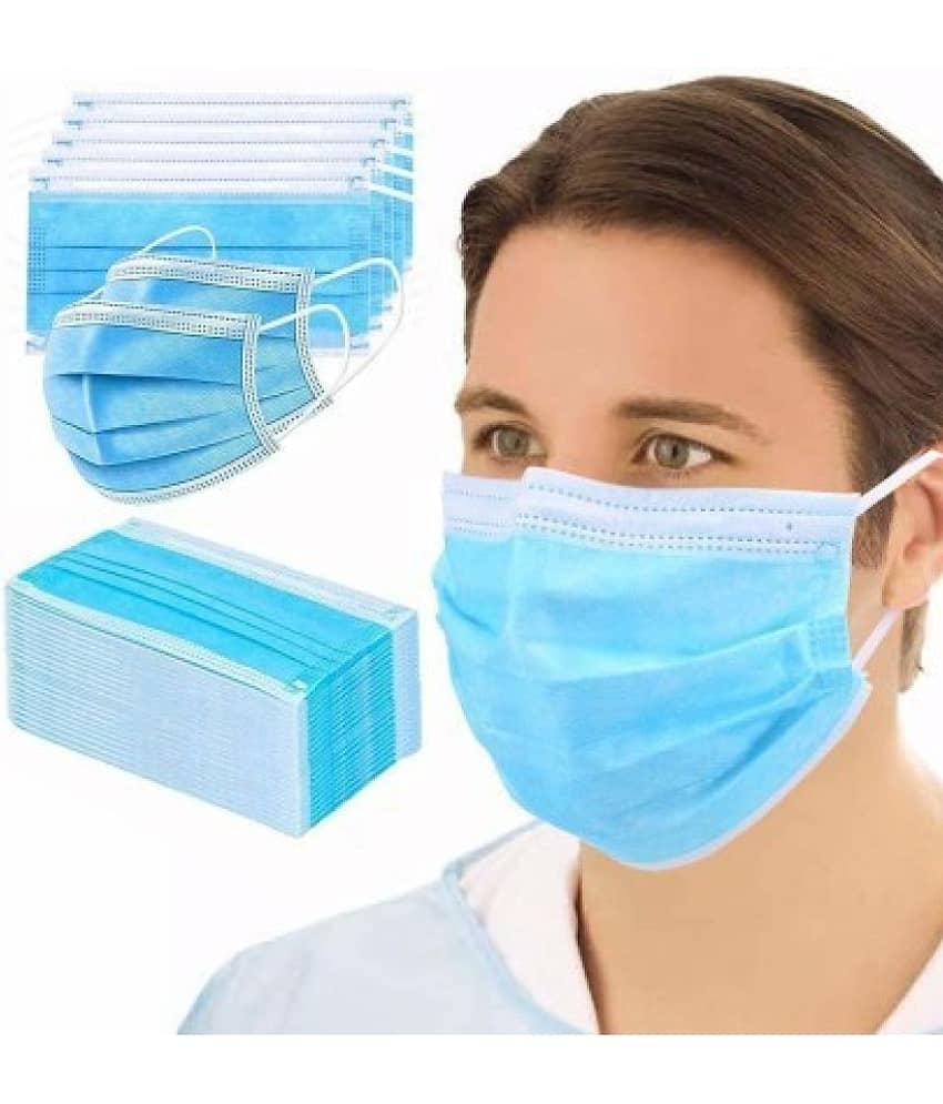Wellstar Multicolor 3 Ply Mask ( Pack of 200 ) view 2