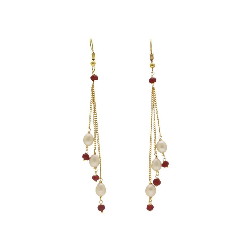 Sri Jagdamba Pearls Adora Pearl Earrings For Women Girls view 2
