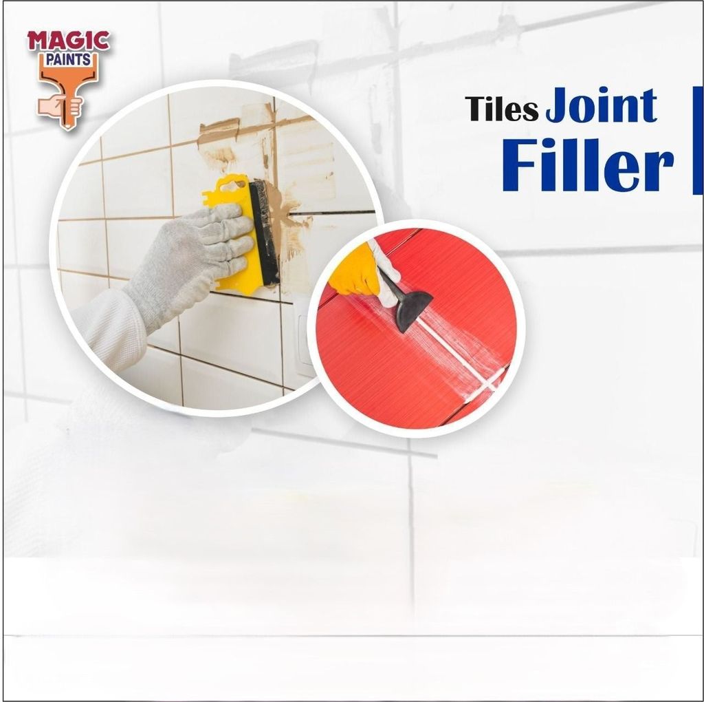 Magic Rock Hard Cement Joint Fillers for Wall Tiles, Floor Tiles Polymerized Tile Joint Filler Crack Filling Universal Adhesive Repair Construction Works 1 KG (Black) view 2