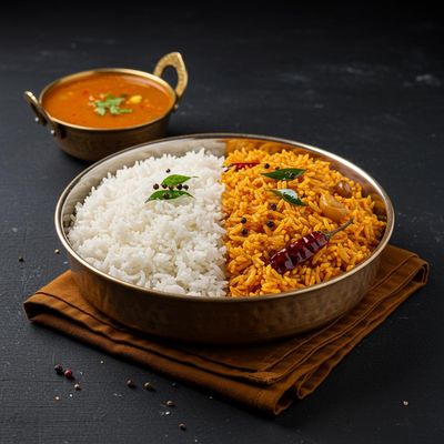 Sambar Annam [300 grams] with Perugu Annam [300 grams]
