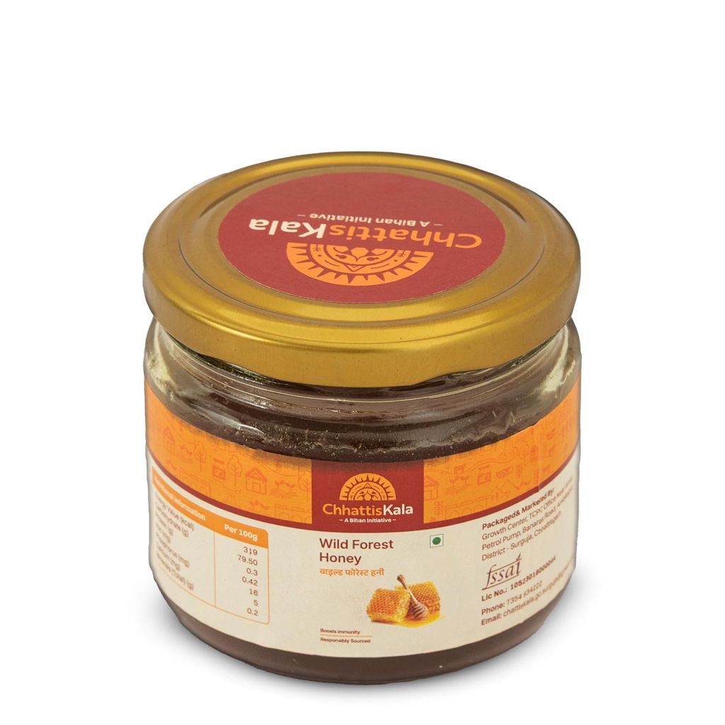 Chhattiskala A Bihan Initiative Pure Natural Wild Forest Honey 450g Raw Unprocessed Honey Rich in Nutrients No Added Sugar or Preservatives view 2