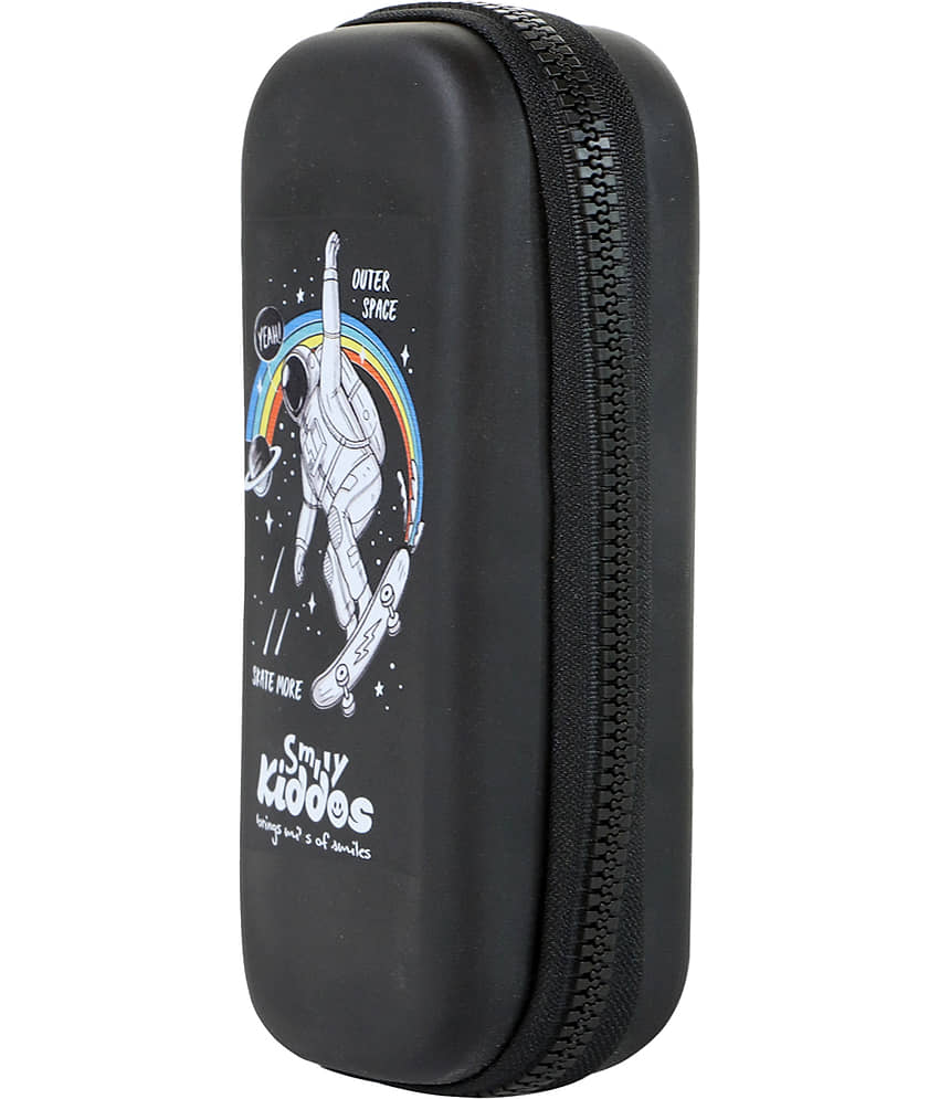 Smily Kiddos Small Pencil case - astronaut theme black view 2