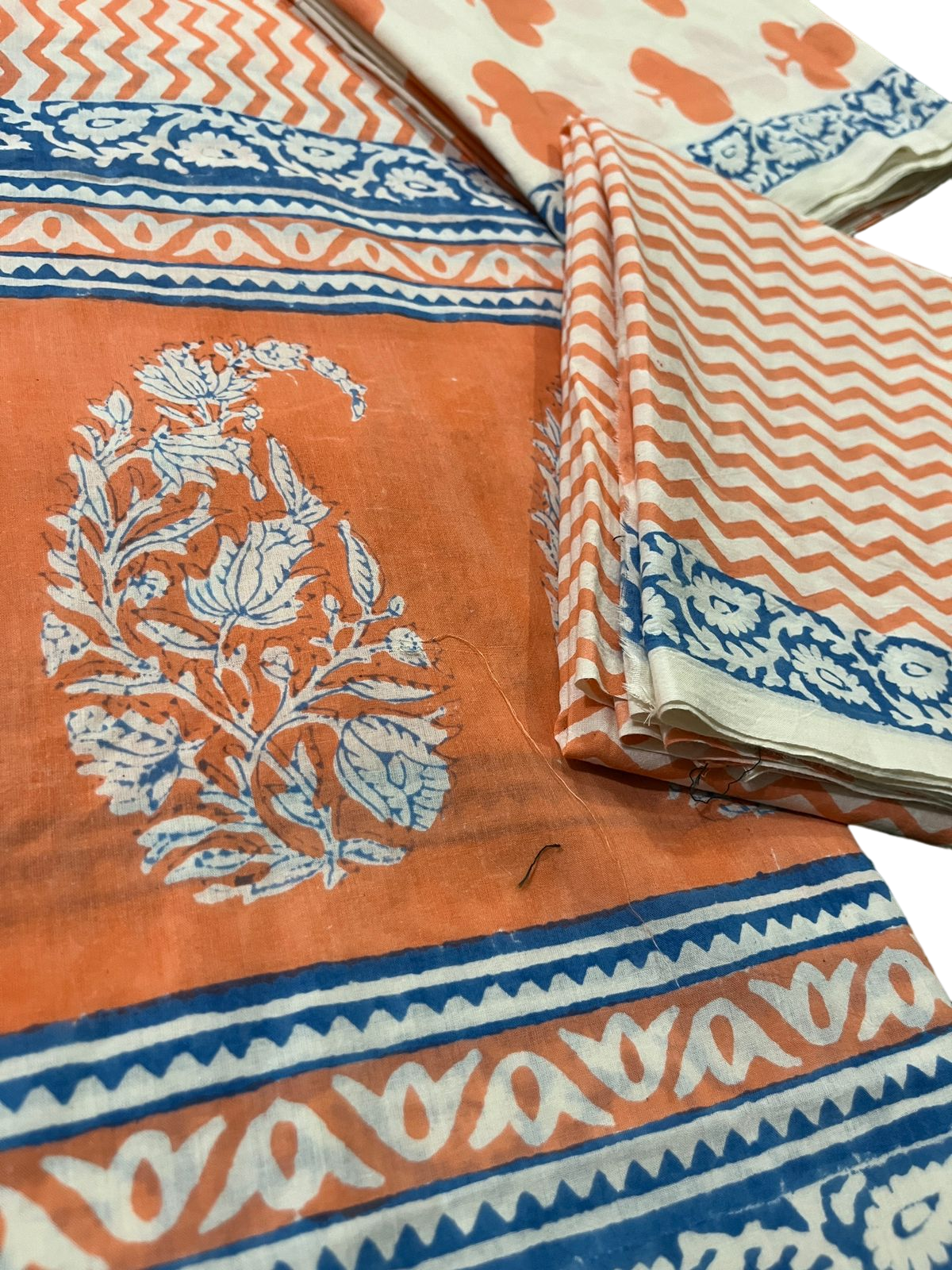 Vibrant Baag Indico Print Fabric - All-Natural Indigo Colors, Eco-Friendly, Perfect for Fashion & Home Decor view 2