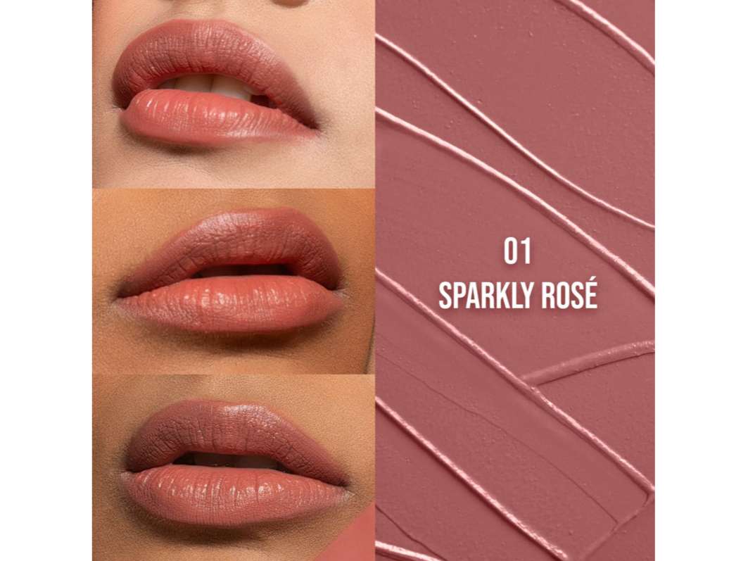Staze 9to9 Crme De La Matte Lipstick - Sparkly Rose - 01 view 2