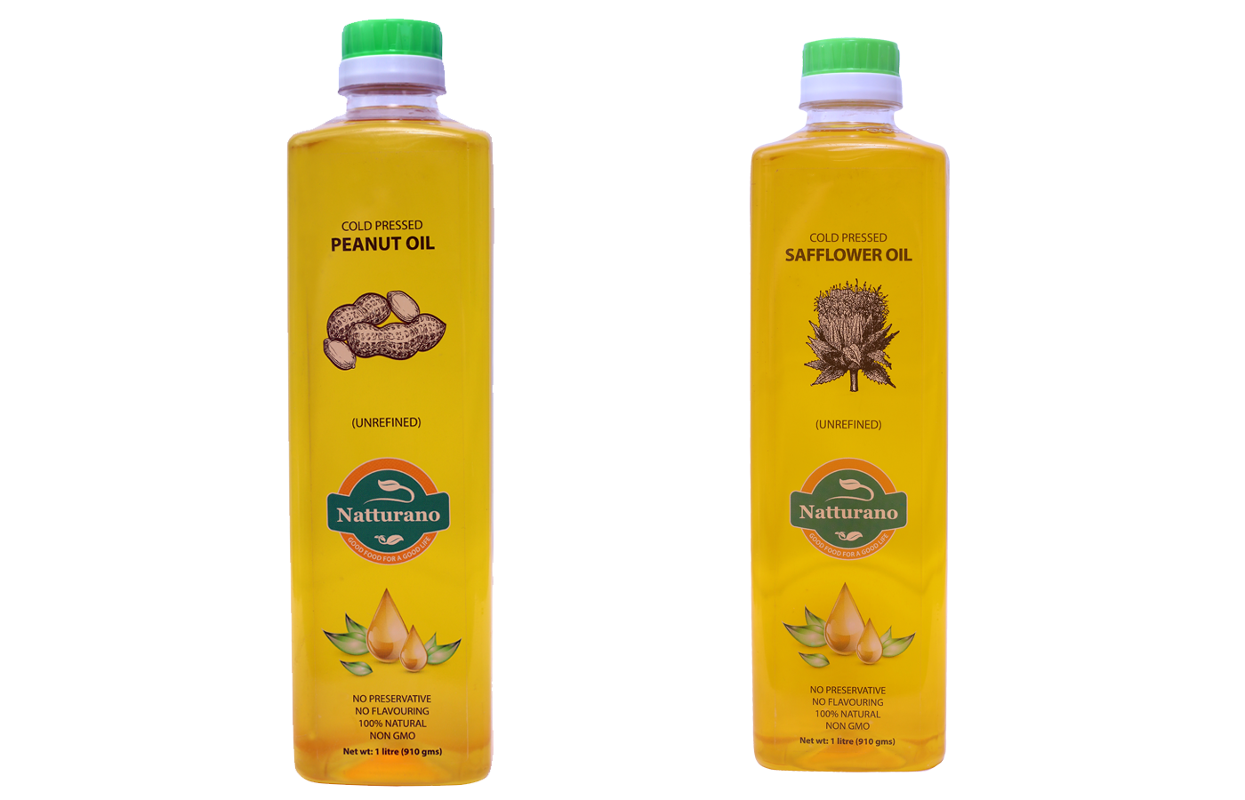 Ground nut oil 1l +safflower oil 1l