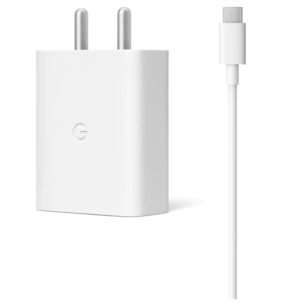 Google 30W - 5A, Usb-C, Power Adaptor For Laptop Devices (White) (Ga02431-In) view 2