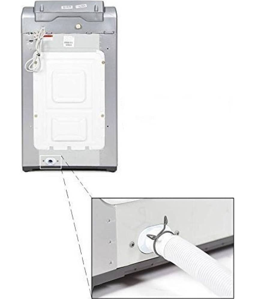 MAWSON Plastic Univarsal 5Mtr Washing Machine Outlet Pipe - White view 2
