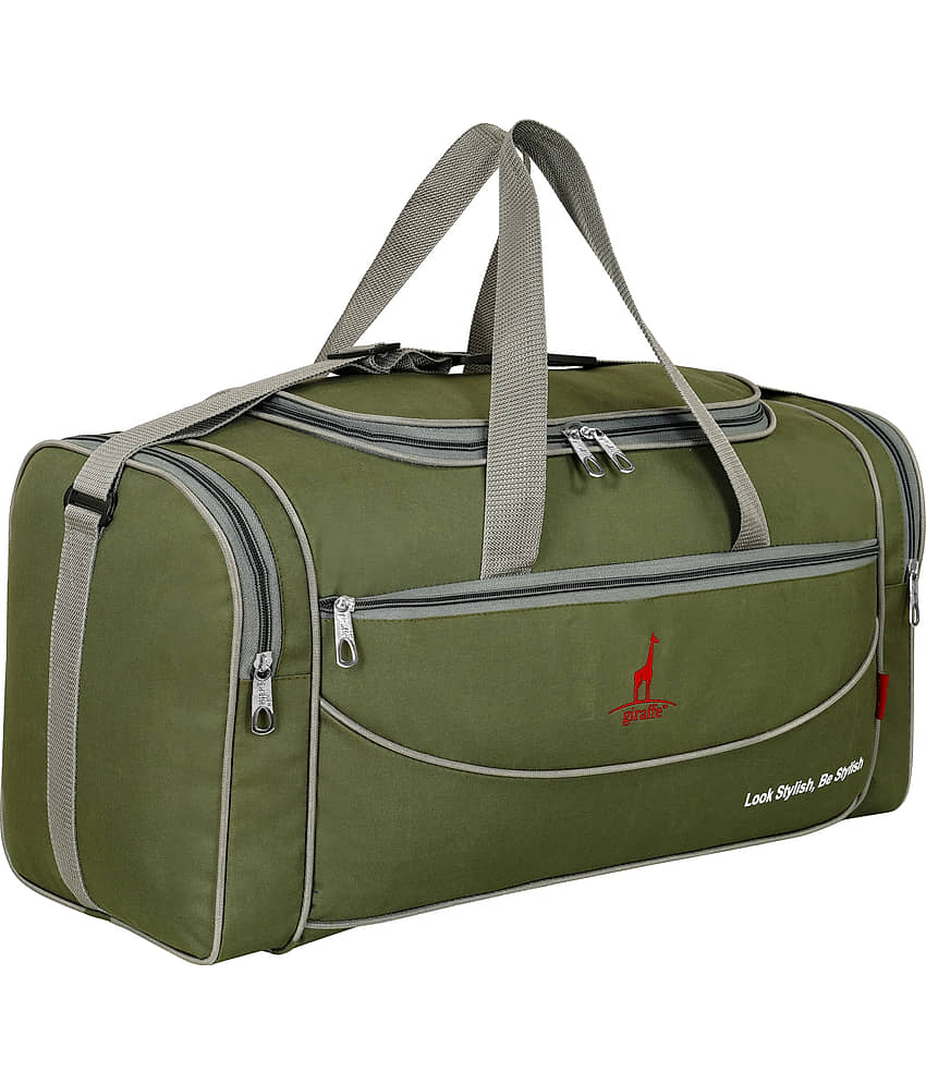 Giraffe 40 Ltrs Green Polyester Duffle Bag