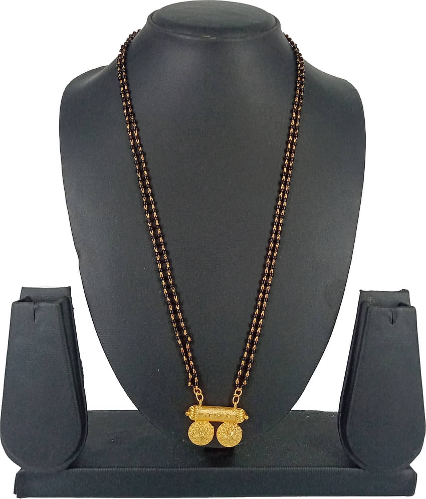 shankhraj mall - Golden Mangalsutra ( Pack of 1 ) view 2